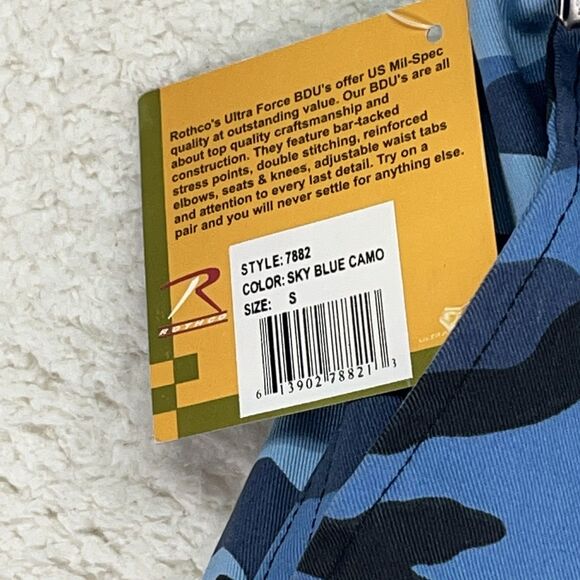 Rothco BDU Ultra‎ Force  Blue Camo Cargo Pants Mens Small Reg 1227-0429-KP-0704 - Picture 4 of 8